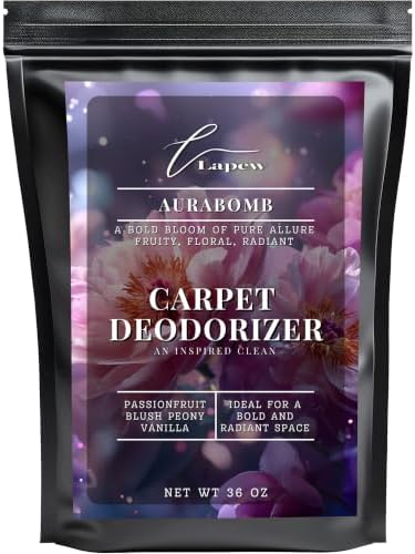 Lapew Aurabomb Carpet Deodorizer Powder - Pet Safe Freshener for Vacuuming | Scented Odor Eliminator for Home | 36 oz by Lapew
