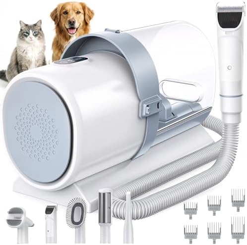 NEWBULIG Pet Grooming Vacuum Kit for Cats and Dogs, 2.5L Dust Cup by NEWBULIG