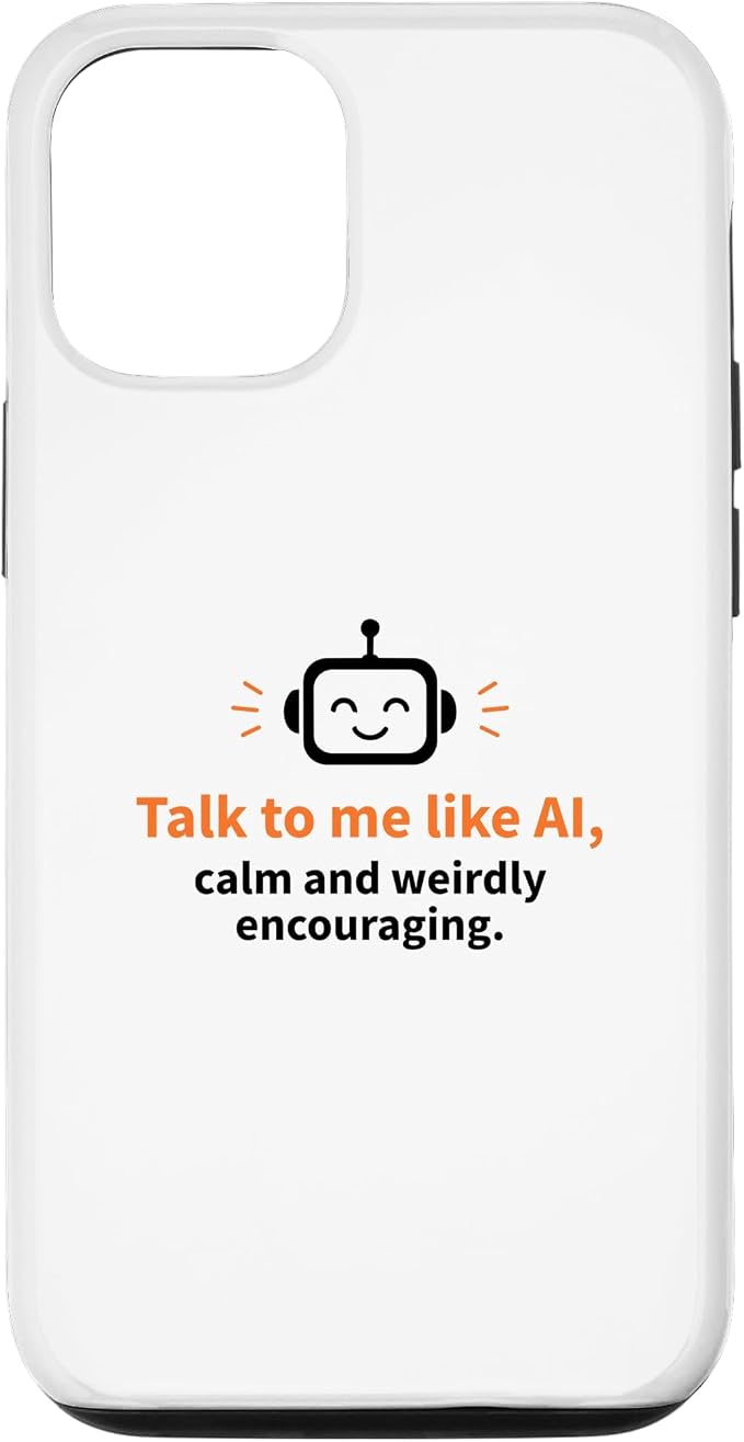 AI Robot Calm Encouraging Tech Support Case for iPhone 12/12 Pro by Unknown