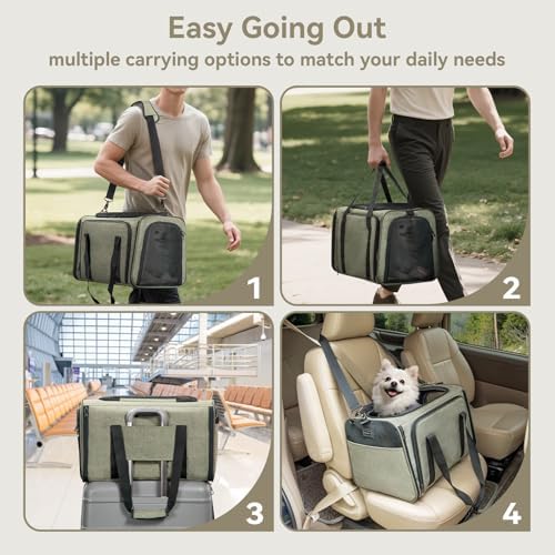 Petsfit Large Expandable Cat Carrier for Travel, Up to 18 lb - Image 3