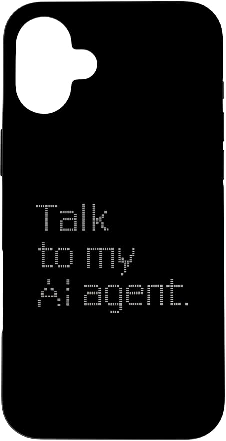 Talk to My AI Agent - Minimalist Tech Design Case for iPhone 16 Plus by Unknown