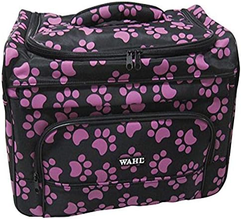 Wahl Professional Animal Travel Tote Bag with Zipper, Berry Paw Print Design (#97764-400), 9 Inches -Berry by WahlProfessionalAnimal