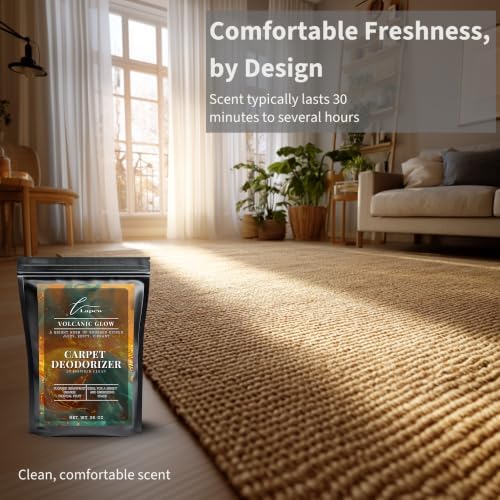 Lapew Volcanic Glow Carpet Deodorizer Powder - Pet Safe Freshener for Vacuuming | Scented Odor Eliminator for Home | 36 oz - Image 5