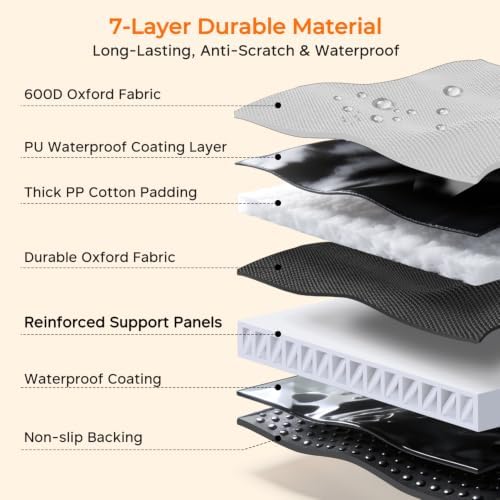 URPOWER Hard Bottom Dog Car Seat Cover, Back Seat Extender for Cars & SUVs - Image 6