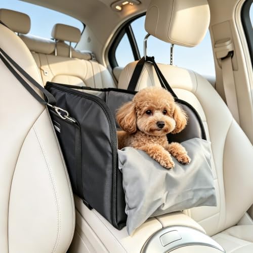 Collapsible car Travel seat, Suitable for Small Dogs up to 11 lbs by KISENG