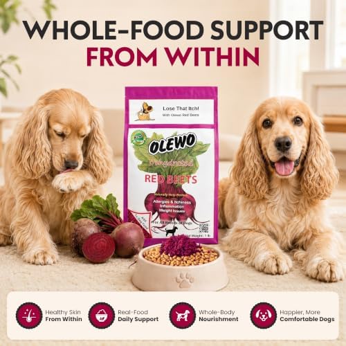 Olewo Red Beets Dog Food Topper for Dogs – Skin & Coat Support, 5.5 lbs - Image 3