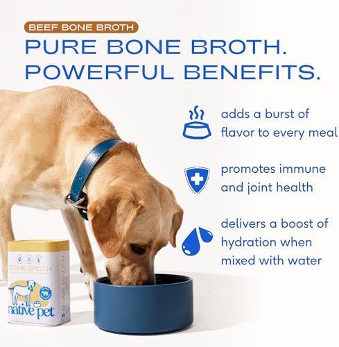 Native Pet Bone Broth for Dogs and Cats - Made with Real Beef Bone Broth, Dog Food Toppers for Picky Eaters- Provides Extra Hydration & Nutrition for Joint Strength, Immunity & Heart Health-192 Scoops - Image 2