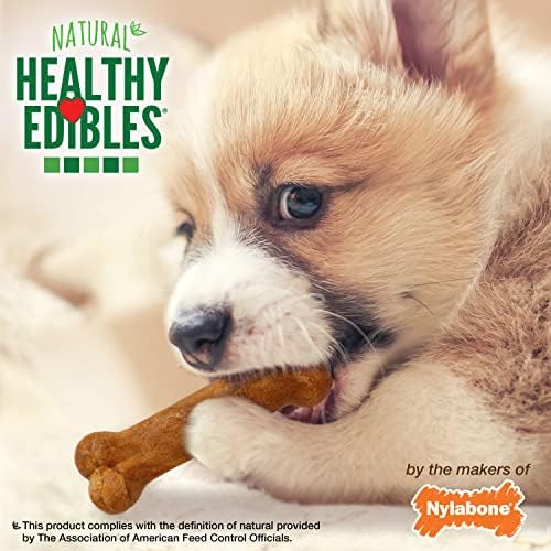 Nylabone Healthy Edibles Natural Puppy Chews Long Lasting Treats for Puppies,Turkey & Sweet Potato Flavor,X-Small/Petite,16 Count (Pack of 2) - Image 6