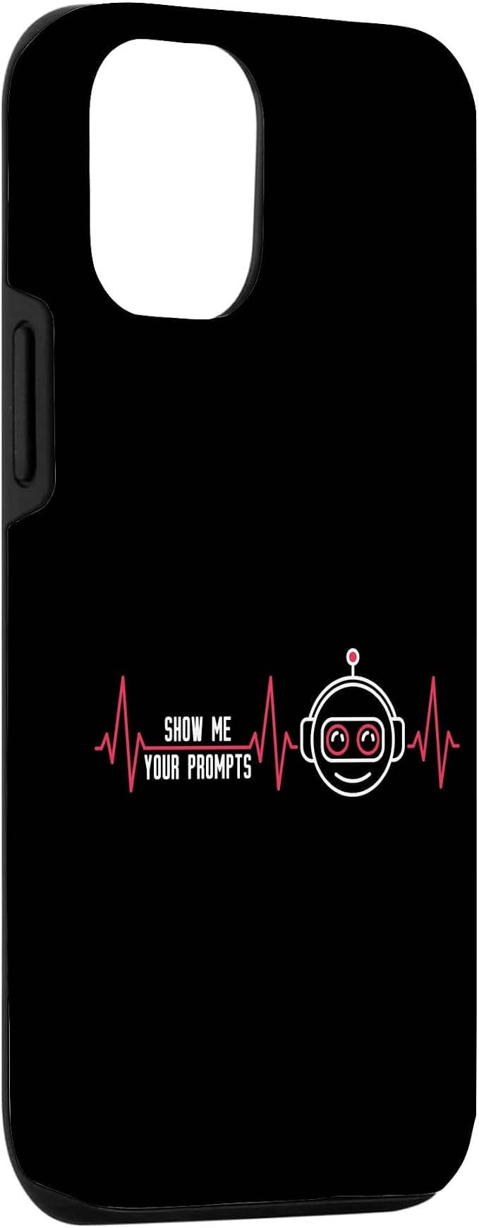 Show Me Your Prompts AI Artificial Intelligence Heartbeat Case for iPhone 12/12 Pro - Image 3