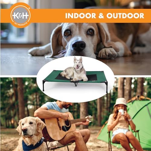 K&H Outdoor Elevated Dog Bed for Large & X-Large Pets, Green, XL 50x32in - Image 6