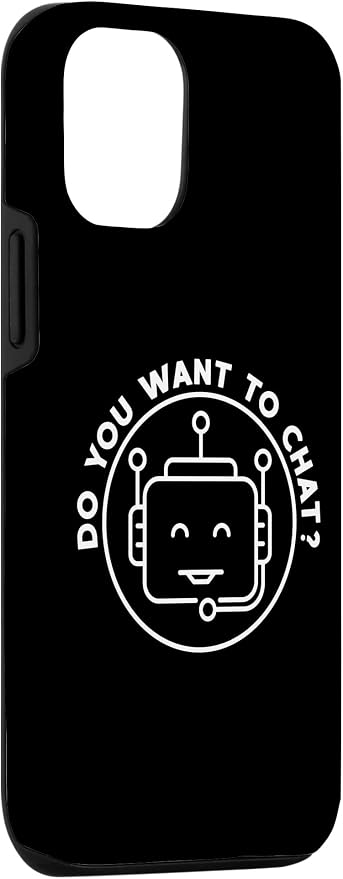 Chatbot - Do You Want To Chat? AI and ML Geek Case for iPhone 12/12 Pro - Image 3
