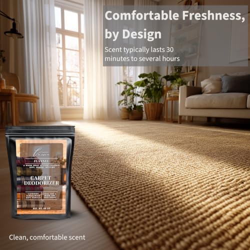 Lapew Flannel Carpet Deodorizer Powder - Pet Safe Freshener for Vacuuming | Scented Odor Eliminator for Home | 36 oz - Image 5
