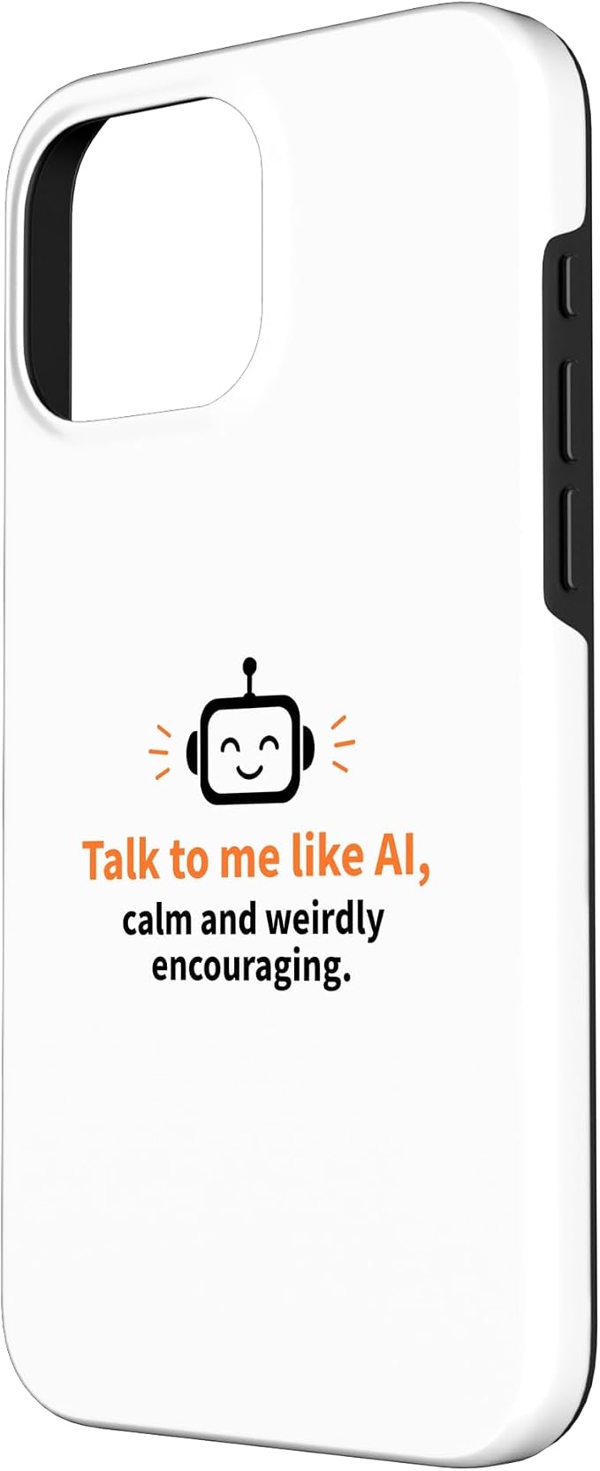 AI Robot Calm Encouraging Tech Support Case for iPhone 16 Pro Max - Image 2