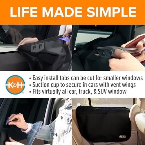 K&H Car Door Protector for Dogs, 2 Count, Black, 27 X 19 Inches (Pack of 6) - Image 4