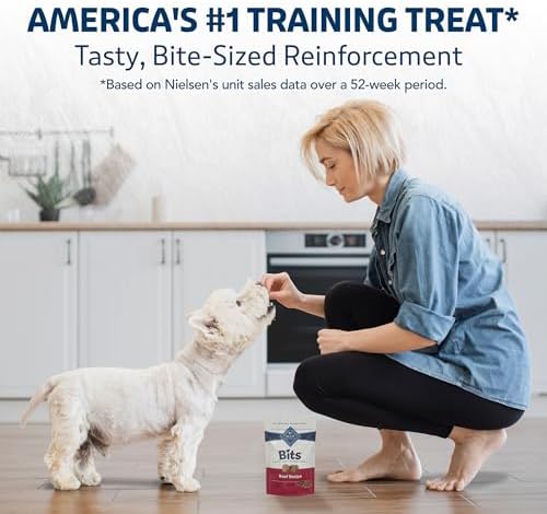 Blue Buffalo Bits Soft Dog Treats for Training, Made with Natural Ingredients & Enhanced with DHA, Beef Recipe, 19-oz Bag (Pack of 4) - Image 5