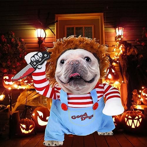 GOYOSWA Dog Halloween Costumes, Pet Deadly Doll Dog Costume Funny Dog Costumes Dog Halloween Costume Clothes for Small Medium Large Extra Large Dogs Pets (Medium) - Image 7