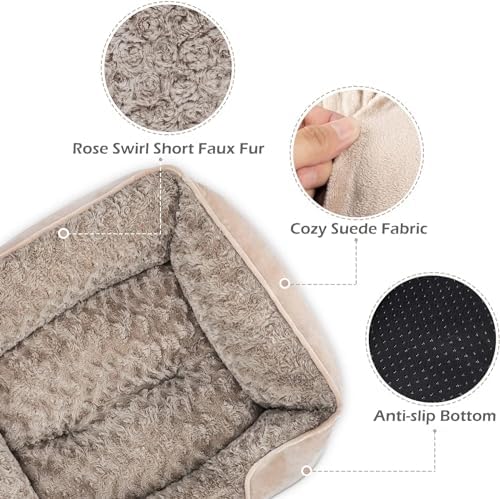 INVENHO XX-Large Dog Bed for Large, Medium, Small Dogs - Rectangle, Washable, Orthopedic, Soft, Calming, Durable Pet Cuddler with Anti-Slip Bottom - XXL (42"x30"x10") - Image 4