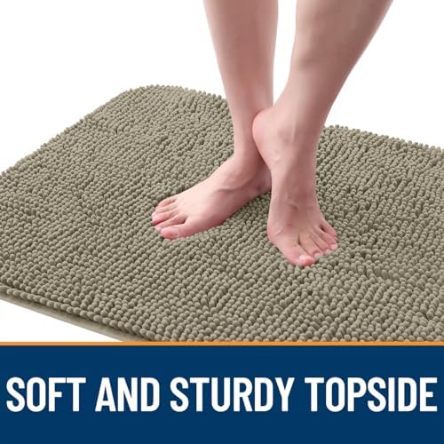 OLANLY Dog Door Mat for Muddy Paws 24x16, Super Absorbent Chenille Mud Mat - Image 4