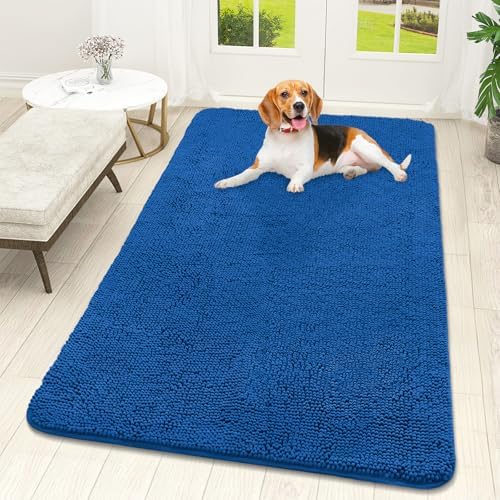 OLANLY Dog Door Mat for Muddy Paws 59x32, Super Absorbent Chenille Mud Mat by OLANLY
