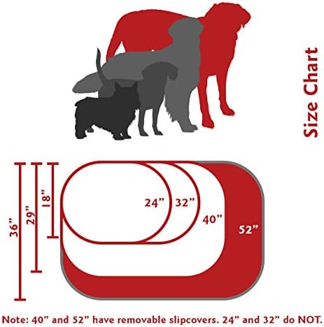 Majestic Pet Suede Calming Dog Bed, 52 Inch X-Large, Round, Washable, Stone - Image 4