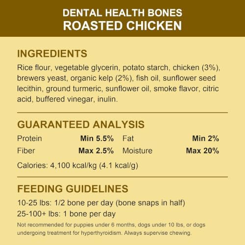 Indigenous Pet Dental Health Bones Regular 2 Pack Bundle – Chicken (17 Ounce) and Original (17 Ounce) - Image 2