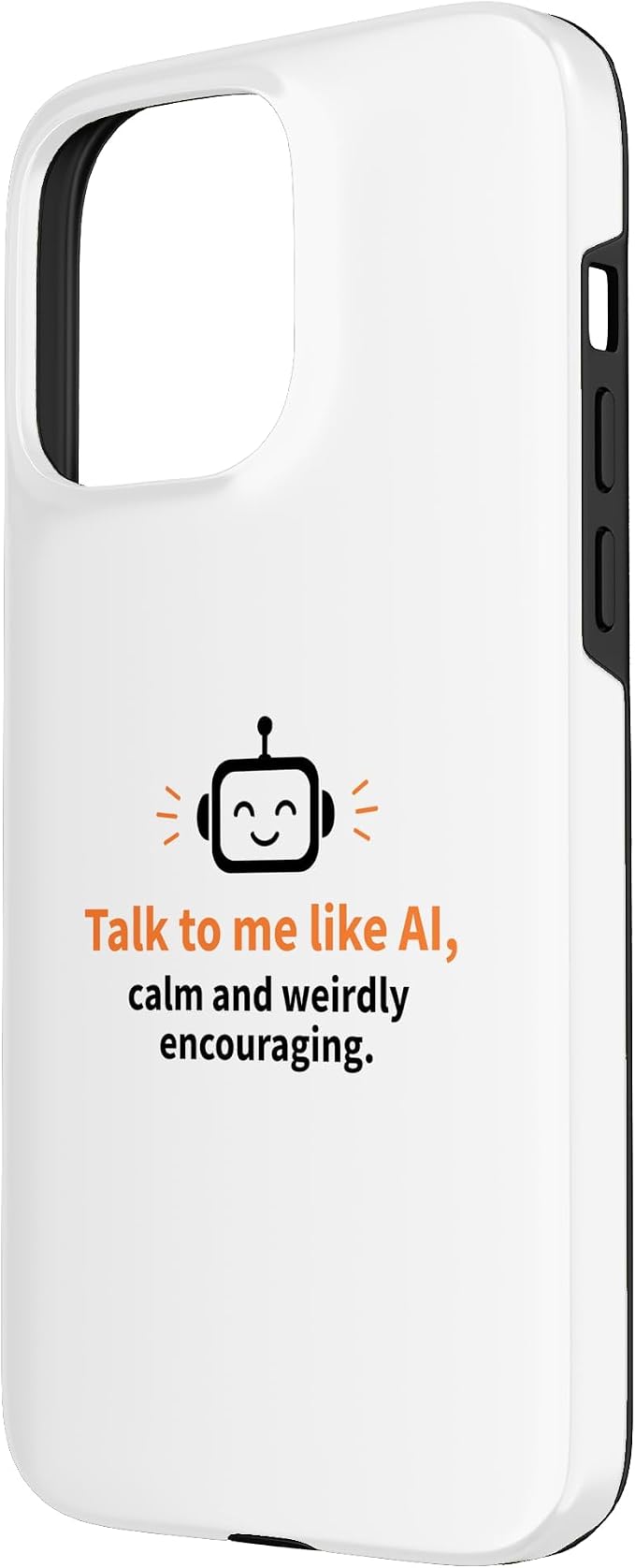 AI Robot Calm Encouraging Tech Support Case for iPhone 15 Pro Max - Image 2