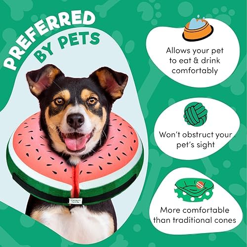 BENCMATE Inflatable Dog Cone Collar Alternative After Surgery Medium - Image 3