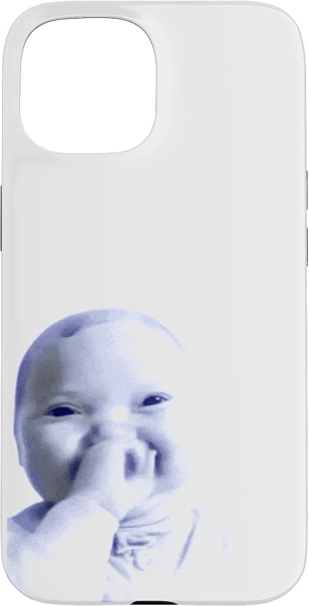 AI Baby Holding Laugh Meme Case for iPhone 15 by Unknown