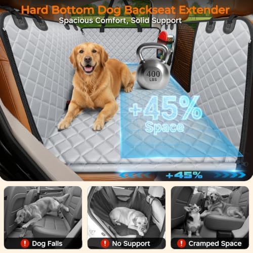 URPOWER Hard Bottom Dog Car Seat Cover, Back Seat Extender for Cars & SUVs - Image 2