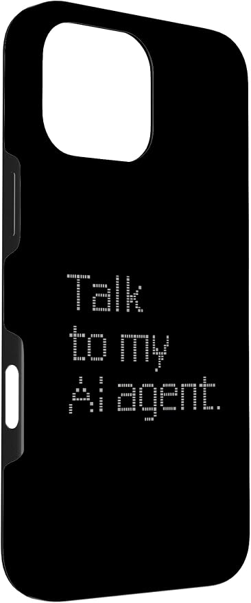 Talk to My AI Agent - Minimalist Tech Design Case for iPhone 16 Pro Max - Image 3
