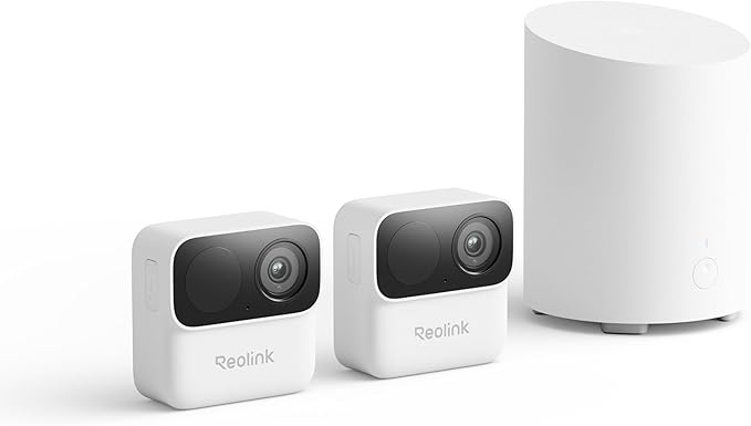 REOLINK Argus MagiCam Security Cameras Wireless Outdoor 1080p, 2 Cam Kit | Magnetic Mount, 2.4/5GHz WiFi, AI Detection, IR Night Vision, No Subscription, IP67, 9-Month Battery Life, Easy Set Up by Unknown