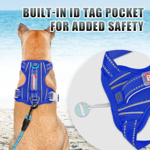 BARKBAY Dog Harness for Small Sized Dog No Pull Dog Vest ID Tag Pocket - Image 2