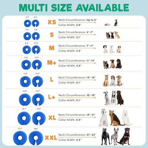 BENCMATE Inflatable Dog Cone Collar Alternative After Surgery Small, Plaid - Image 5