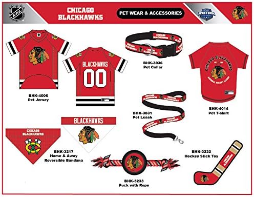 NHL Chicago Blackhawks Jersey for Dogs & Cats, Small. - Let Your Pet Be A Real NHL Fan! - Image 6