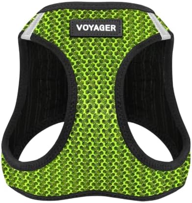 Voyager Step-in Air Dog Vest Harness - Lime Green 2-Tone, Large by BestPetSuppliesLLC