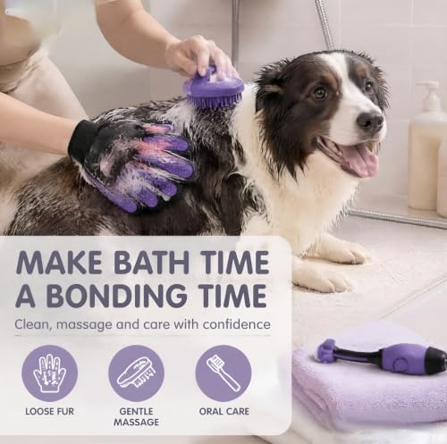 Cat Grooming Kit,Kitten Puppy Pet Dog Grooming Kit,Dog Slicker Brush,9PCS - Image 6