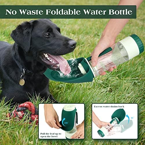TIOVERY Upgraded Dog Water Bottle, Portable Dog Cat Puppy Pet Water Dispenser Feeder with Drinking Cup and Food Container Leak Proof for Outdoor Walking, Travel, Hiking 12OZ - Image 5