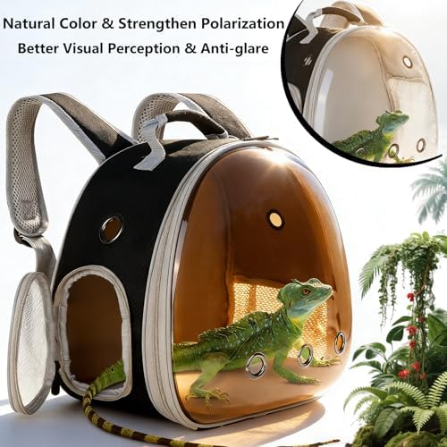 Guinea Pig Carrier, Guinea Pig Backpack with Clear Bubble Window (Black-Polarize, Backpack) - Image 5