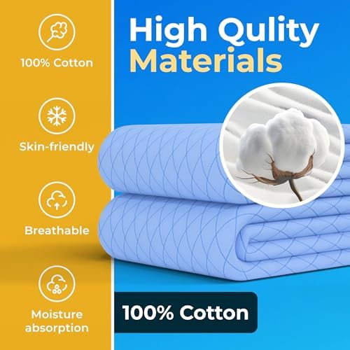 GREEN LIFESTYLE Washable Underpads - Large Bed Pads for use as Incontinence Bed Pads, Reusable Pet Pads, Great for Dogs, Cats, Bunny, Seniors Bed Pad (Pack of 4 - 34x36) - Image 2