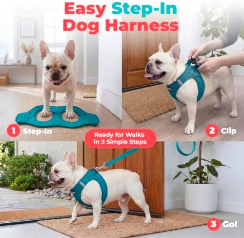 Voyager Step-in Air Dog Vest Harness - Turquoise, X-Small - Image 3