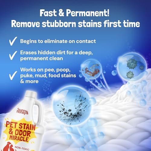 Sunny & Honey Carpet Cleaner Spray, Enzyme Pet Stain Remover, 1 Gal, Spice - Image 3