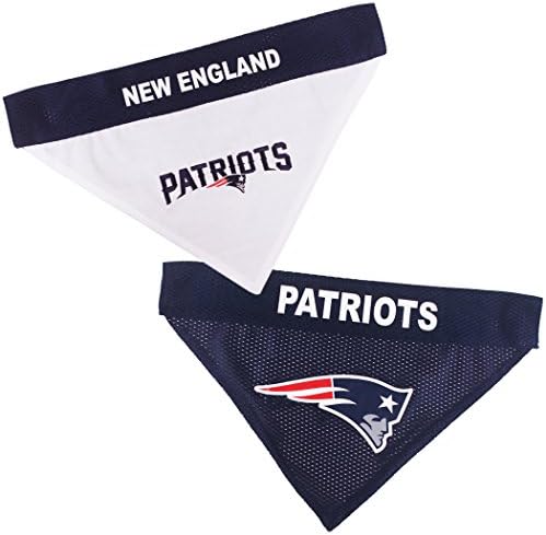 Pets First NFL New England Patriots Reversible Bandana Size XX-Large for Dogs & Cats. 2 Sided Sports Bandana, Premium Embroidery Team Logo, Many NFL Teams Available by PETSFIRST