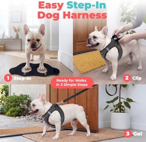 Voyager Step-in Air Dog Vest Harness - Gray 2-Tone, Small - Image 3