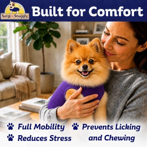 Surgi Snuggly Dog Surgery Recovery Suit, Cone Alternative, Spay/Neuter ML - Image 5