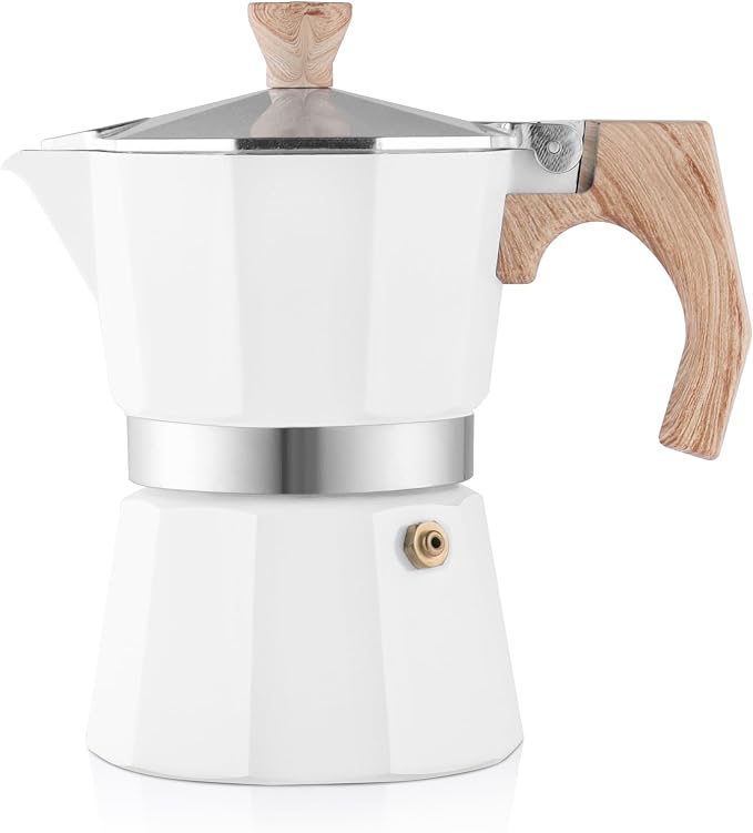 wedrink Stovetop Espresso Maker 3 Cups Moka Pot Cuban Coffee Maker Stovetop Coffee Maker Moka Italian Espresso(150ml) by WEDRINK