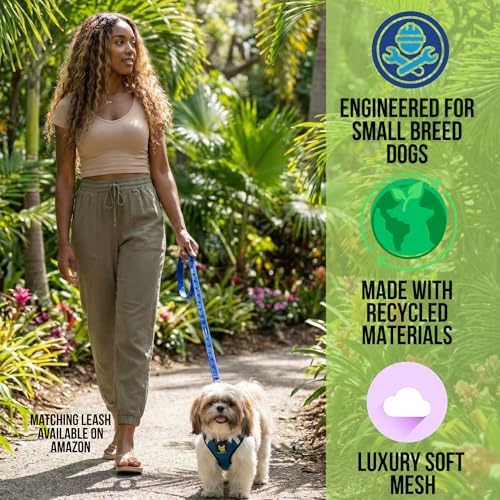 EcoBark Step in Dog Harness, No Pull, Bright Blue Sport, Size XL, Mesh - Image 2