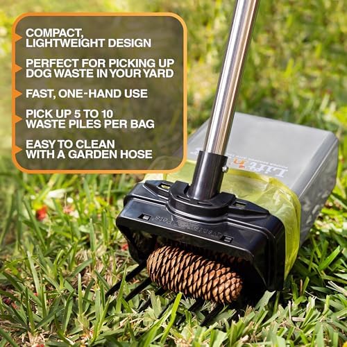 Neater Pet Brands Lift N' Bag Dog Pooper Scooper with 22" Pole, 195 Bags - Image 4