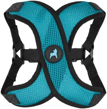 Gooby Comfort X Step-in Lite Harness, Choke-Free, Turquoise, Small by Gooby