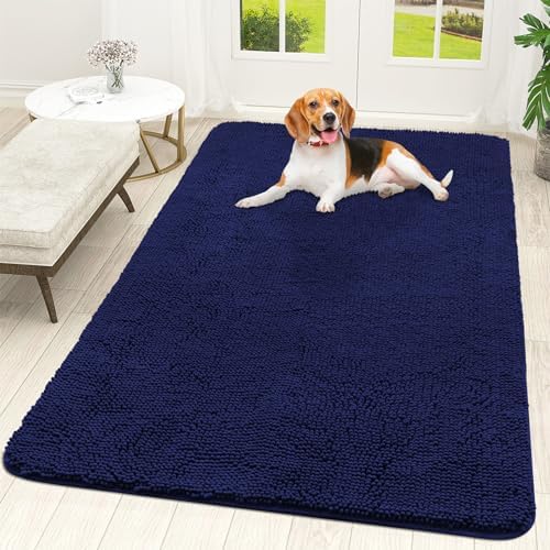 OLANLY Dog Door Mat for Muddy Paws 70x46, Super Absorbent Chenille Mud Mat by OLANLY
