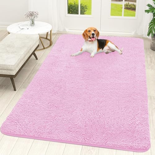 OLANLY Dog Door Mat for Muddy Paws 70x46, Super Absorbent Chenille Mud Mat by OLANLY